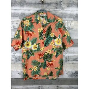 Alvish Men's Large short sleeve Hawaiian button up